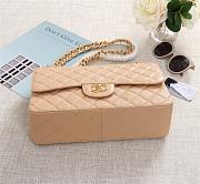 Chanel Flap Bag 1113 30cm Cavier Apricot Gold Hardware - 6