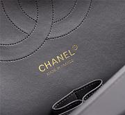 Chanel Flap Bag 1113 30cm Lambskin Gray Gold Hardware - 4