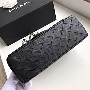 Chanel Bag 25cm Black with Silver Hardware - 5