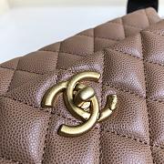 Chanel Coco Handle Gold Caviar Camel 28 cm - 4
