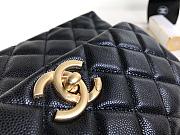 Chanel Coco Handle Gold Caviar Black 24 cm - 5