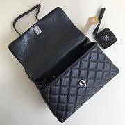 Chanel Coco Handle Silver Caviar Black 24cm - 2