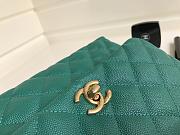 Chanel Coco Handle Gold Caviar Light Green 24 cm - 5