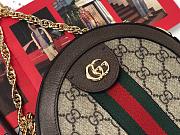 Gucci Ophidia mini GG round shoulder bag 550618 Brown - 3