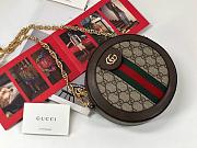 Gucci Ophidia mini GG round shoulder bag 550618 Brown - 6