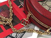 Gucci Ophidia mini GG round shoulder bag 550618 Red - 4