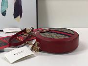 Gucci Ophidia mini GG round shoulder bag 550618 Red - 5