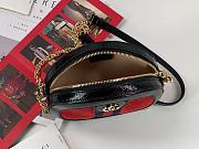 Gucci Ophidia mini round shoulder bag 550618 Red - 5