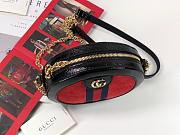 Gucci Ophidia mini round shoulder bag 550618 Red - 6