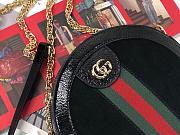 Gucci Ophidia mini round shoulder bag 550618 Black - 6