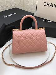 Chanel Coco Handle Gold Caviar Pink 24 Cm - 6