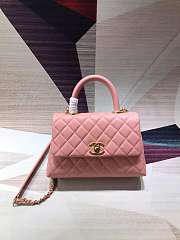 Chanel Coco Handle Gold Caviar Pink 24 Cm - 2