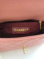 Chanel Coco Handle Gold Caviar Pink 24 Cm - 3