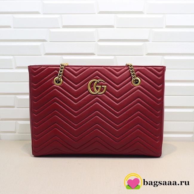 Gucci GG Marmont matelassé medium tote Red 524578 - 1