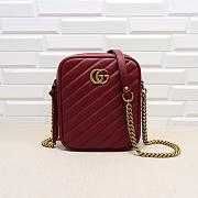 Gucci GG Marmont mini shoulder bag Red 550155 - 1