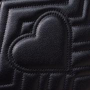 Gucci GG Marmont mini round shoulder bag Black 550154 - 6