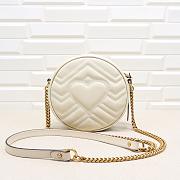 Gucci GG Marmont mini round shoulder bag White 550154 - 4