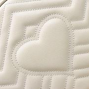 Gucci GG Marmont mini round shoulder bag White 550154 - 5