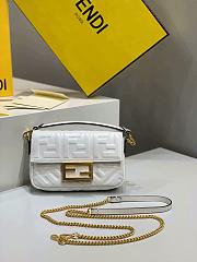 Fendi Mini Baguette White 18cm - 1