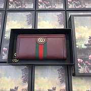 Gucci Ophidia GG zip around wallet 523154 Red - 1