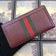 Gucci Ophidia GG zip around wallet 523154 Red - 5