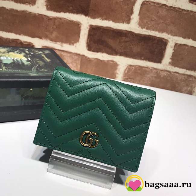 GUCCI Wallet Green 466492 Bagsaa - 1