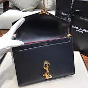 YSL CASSANDRA Calfskin Leather Bag Black - 6