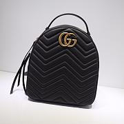 GUCCI GG Marmont quilted leather backpack 476671 Black - 1