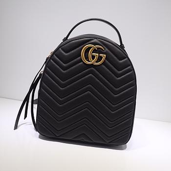 GUCCI GG Marmont quilted leather backpack 476671 Black