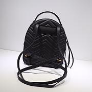 GUCCI GG Marmont quilted leather backpack 476671 Black - 6