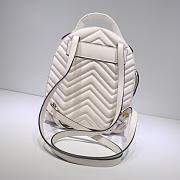 GUCCI GG Marmont quilted leather backpack 476671 White - 6