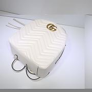 GUCCI GG Marmont quilted leather backpack 476671 White - 4