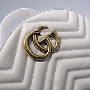 GUCCI GG Marmont quilted leather backpack 476671 White - 3