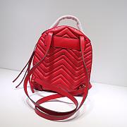 GUCCI GG Marmont quilted leather backpack 476671 Red - 6