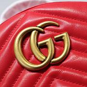 GUCCI GG Marmont quilted leather backpack 476671 Red - 2
