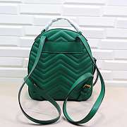 GUCCI GG Marmont quilted leather backpack 476671 Green - 4