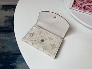 Louis Vuitton Mashona Leather ANAÉ COIN PURSE White - 5