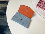 Louis Vuitton Mashona Leather ANAÉ COIN PURSE Blue - 4