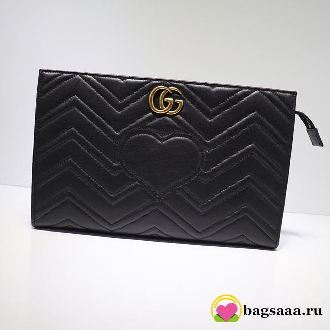 Gucci Women GG Marmont matelassé clutch Black 448450 - 1