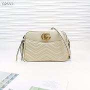 Gucci Marmont Medium Shoulder Bag White 443499 - 1