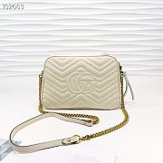 Gucci Marmont Medium Shoulder Bag White 443499 - 3