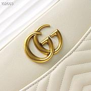 Gucci Marmont Medium Shoulder Bag White 443499 - 4