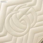 Gucci Marmont Medium Shoulder Bag White 443499 - 5