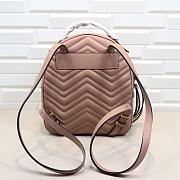 GUCCI GG Marmont Quilted Leather Backpack 476671 Pink - 2