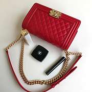 Chanel Leboy Caviar 25cm Red gold haraware - 4