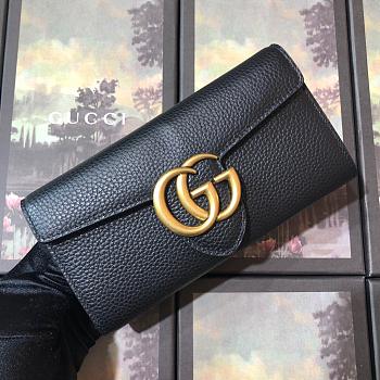 GG Marmont continental wallet 400586 Black