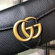 GG Marmont continental wallet 400586 Black - 6