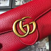 GG Marmont continental wallet 400586 Red - 4