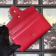 GG Marmont continental wallet 400586 Red - 6