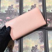 Gucci Leather zip around wallet Pink - 4